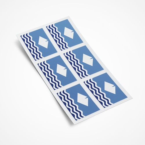 Isle wight flag stickers - flag,
