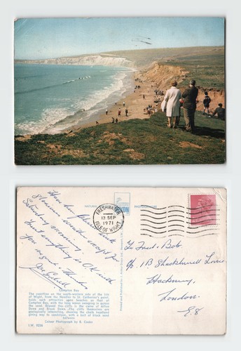 Vintage postcard compton bay - postcard,