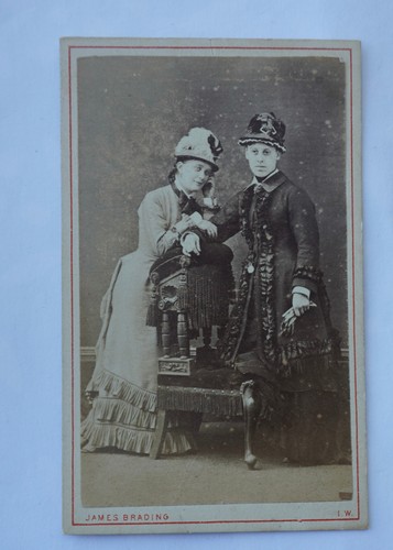 Cdv two victorian ladies - cdv,
