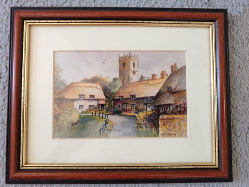 Watercolour print godshill - watercolour,