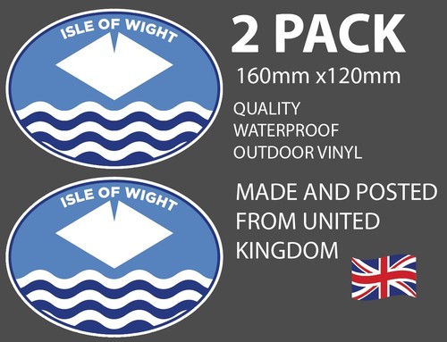 Isle wight oval sticker 2 - oval,