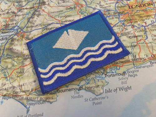 Isle wight flag - of, embroidered