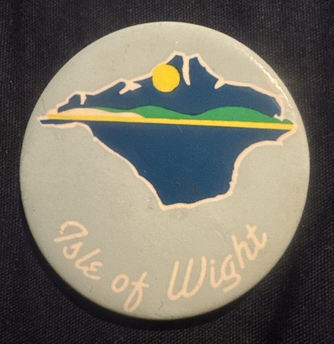 Isle wight pin button - button, badge
