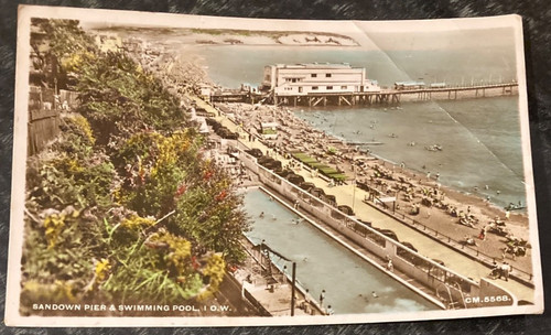 Old used postcard isle - postcard,