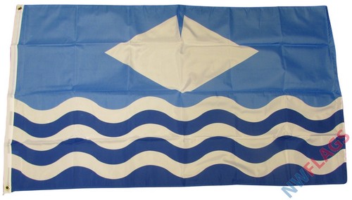 Isle wight flag - 5x3, 75d
