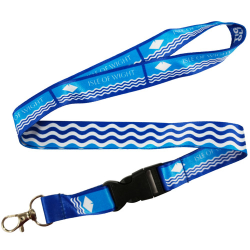 Isle wight flag lanyard - isle, of
