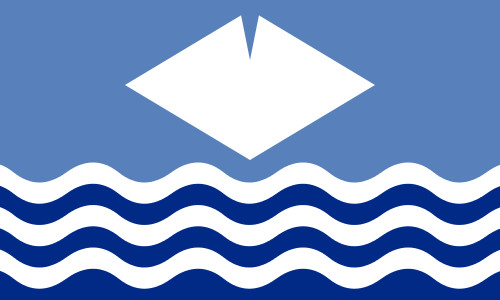 Flag isle wight - of,