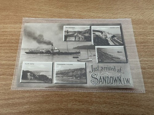 Postcard sandown isle - -, of